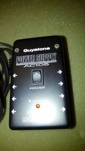 Guyatone POWER SUPPLY AC105・DC/DC7本・エフェクターコード6本