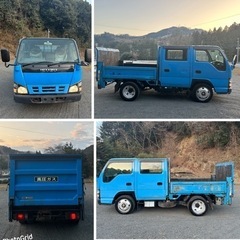 早い者勝ち！H18年いすゞエルフダブルキャブ！積載2000kg、垂直パワーゲート付き！修復歴無し、実走行！AT免許可スムーサー５速！の画像