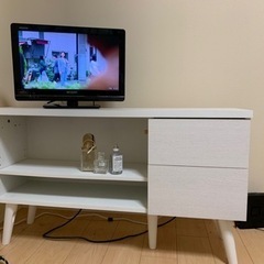 白　テレビ台　北欧風