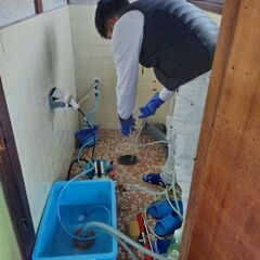 排水のつまり、高圧洗浄、雨水・汚水桝の修繕、交換します。 - 安芸郡