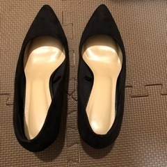 【値下げ】GU黒パンプス(25.0cm)