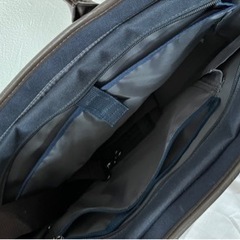 無印良品　ビジネスバッグ　ネイビーの画像