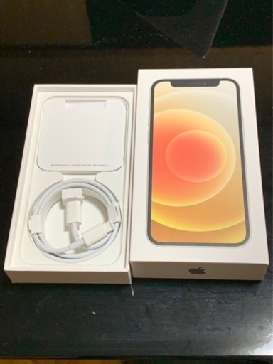 iPhone12mini 64GB ホワイト ガラスフィルム ケース付