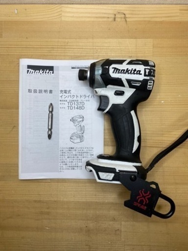 中古 マキタ　TD148D 18V インパクトドライバ　白