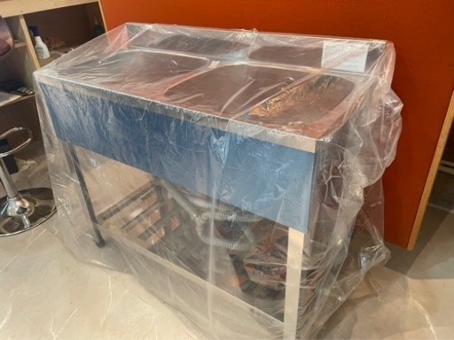 二槽シンク 新品　〜2/28 幅1000×奥行450×高さ800(mm)