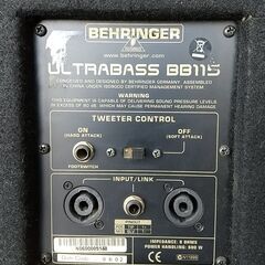 BEHRINGER BB115 ベースキャビネット 動作良好 底値】Behringer BA115 ベースキャビ 動作良好 - メルカリ