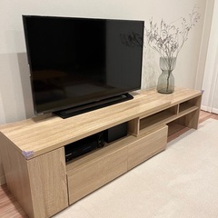 美品】木目調テレビボード