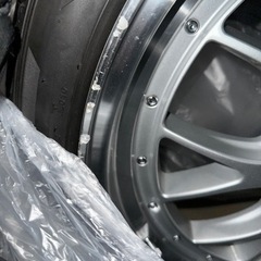 早い者勝ち　5穴 タイヤ付きホイールの画像