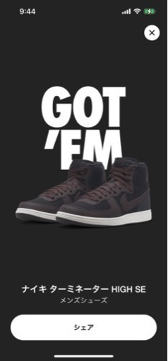 NIKE スニーカー ターミネーターハイ サイズ27.5