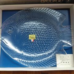 クリスタル #魚大皿【新品】の画像