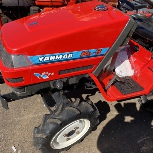 中古品　＊YANMAR トラクターヤンマー Ke-3D ４輪駆動 前輪/後輪　284時間 13馬力 ロータリー付 ＊動作確認済み