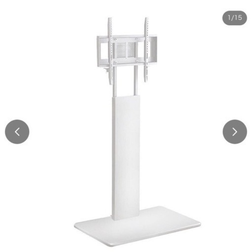 8/11 終 ホームテイスト 壁寄せテレビスタンド ハイ固定タイプ (ホワイト) WAT-H-WH 菊-