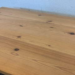 【中古品】無印 パイン材 ローテーブル 折りたたみ式 202-70の画像