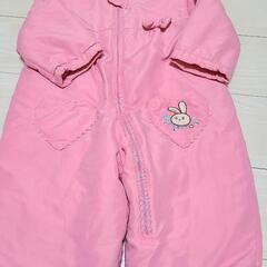 ベビー 女の子 ピンク ジャンプスーツ ロンパース アウター 90cm