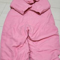 ベビー 女の子 ピンク ジャンプスーツ ロンパース アウター 90cmの画像