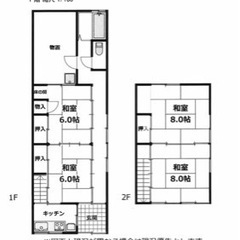 🉐南砺市福光テラス4K　DIY、ペット可　20000円(敷礼0円)