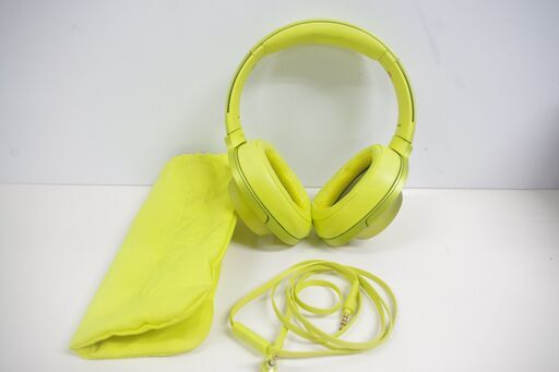 SONY h.ear on MDR-100A ヘッドホン ライムイエロー