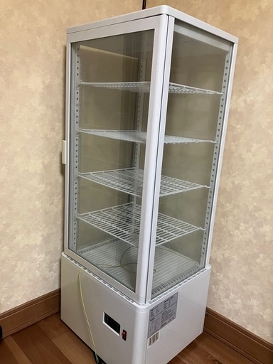 城島 ４面ガラス冷蔵ショーケース100L