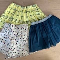 100センチ　スカート、キュロット