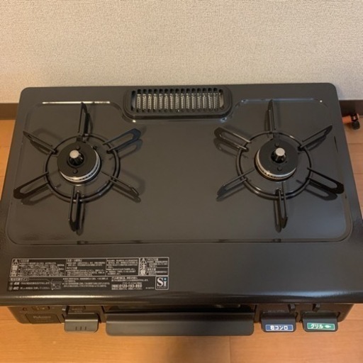 [美品]Paloma パロマ ガスコンロ 2019年製　ガステーブル PA-S42B-L プロパンガス　LP グリル未使用品 あんしん