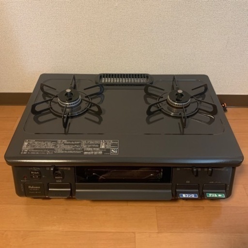 [美品]Paloma パロマ ガスコンロ 2019年製　ガステーブル PA-S42B-L プロパンガス　LP グリル未使用品 あんしん