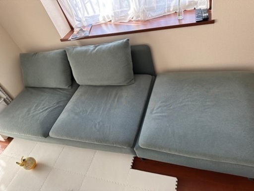 【ソファー】IKEAソーデルハムン+オットマン