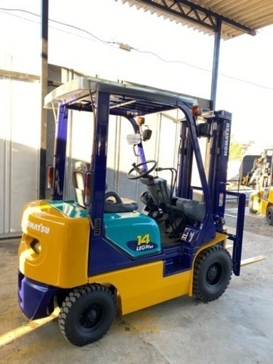 フォークリフト 小松、1.4トン、1302h、KOMATSU, ガソリン 、FG14LC-17、1400Kg, ☆全国陸送可能→→