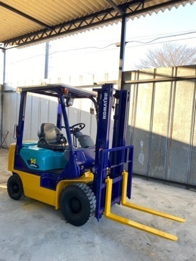 フォークリフト 小松、1.4トン、1302h、KOMATSU, ガソリン 、FG14LC-17、1400Kg, ☆全国陸送可能→→