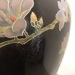 花鳥　大きい壺　花瓶　花器　玄関用の画像