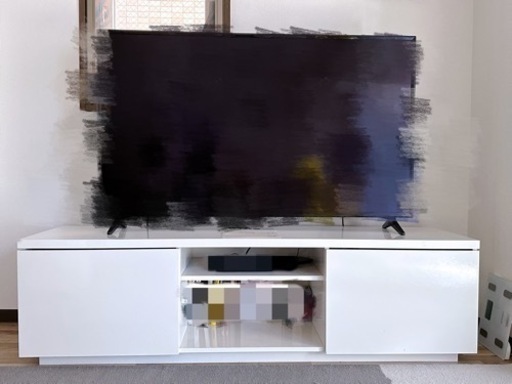 美品　IKEA テレビ台 ビーオース ハイグロス　ホワイト　北欧　家具