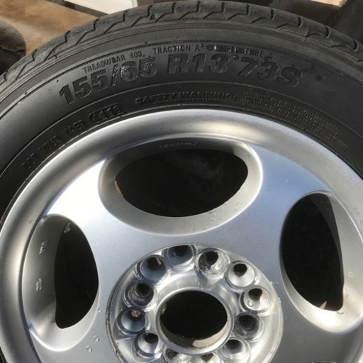 アルミホイールタイヤセット　軽自動車　４本　値下げ