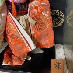 藤娘人形　ガラスケース入りの画像