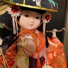 藤娘人形　ガラスケース入りの画像