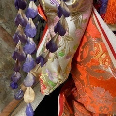 藤娘人形　ガラスケース入りの画像