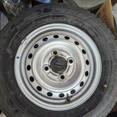 新車外し！高性能！145/80R12 BluEarth-Van RY55 軽バン用！夏タイヤホイールセット