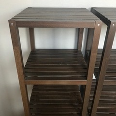 IKEA モルゲル　棚（ダークブラウン ）の画像