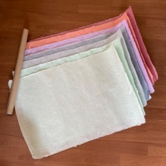 厚手 和紙 55x80cm　未使用7枚＋使いかけ3枚
