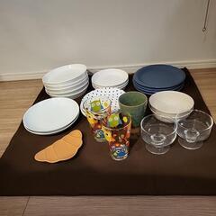 全部あげます。お皿＆グラス
