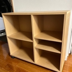 移動できる本棚　ワゴン　無印購入