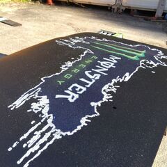 ランクル　エアーブラシ　ラメ　チッピングの画像