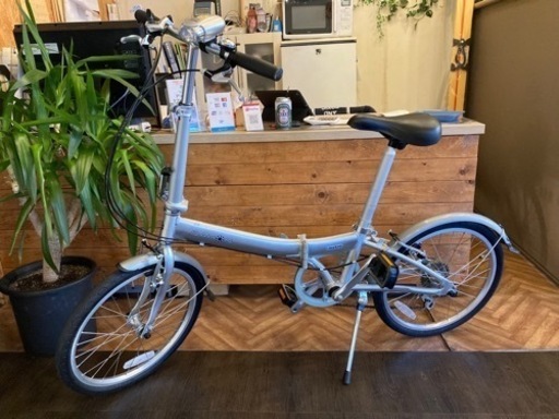 【DAHON metro 美品！】アルミフレーム　6段変速　20インチ折りたたみ自転車　シルバー