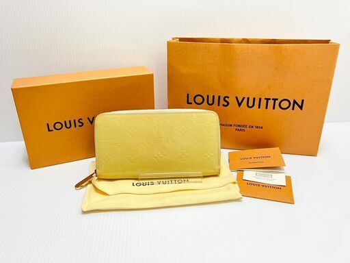 ルイヴィトン　ヴェルニ　ジッピーウェレット　長財布　ベージュ