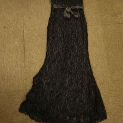 値引不可　お引取り限定　新品　ブラックフリーサイズドレス　【20230227-2　2】の画像