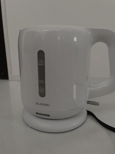 ELSONIC電気ケトル ホワイト