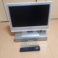 MITSUBISHI　テレビ　&　SHARP　DVDレコーダー