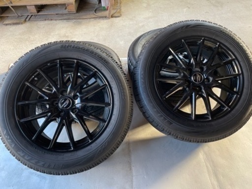 8部山！極美品215/60R17 ブリザックVRX ホイール4本セットナット付属