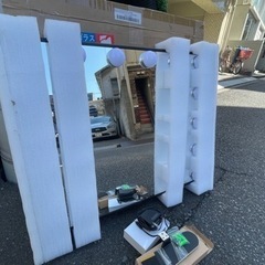 Wonstart 女優ミラー led化粧鏡 ハリウッドミラー LED電球付き の画像