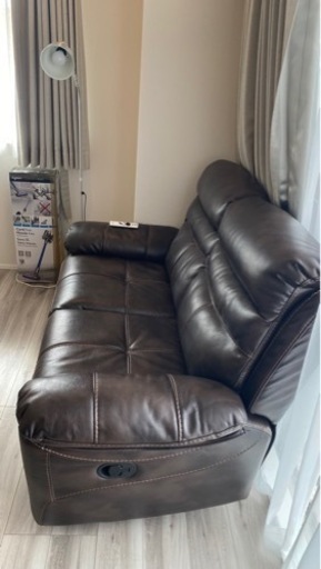 リクライニングソファー　 ソファー 本革  2人掛け