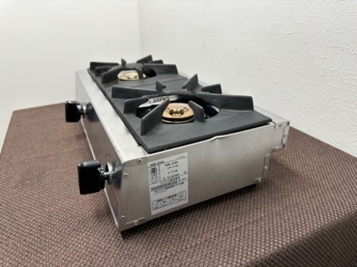 リンナイ　Rinnai　業務用　２口ガスコンロ　卓上型　２０２１年製　プロパンガス　店舗　飲食店　厨房　RSB-206A