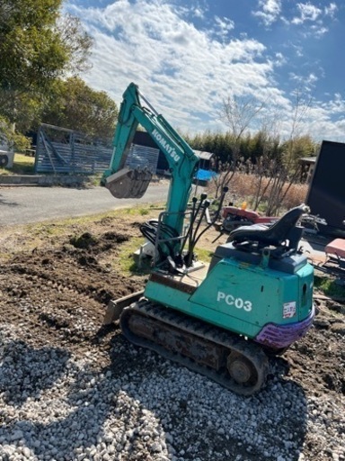 値下げ‼️komatsu  ミニユンボ　PC03 -1